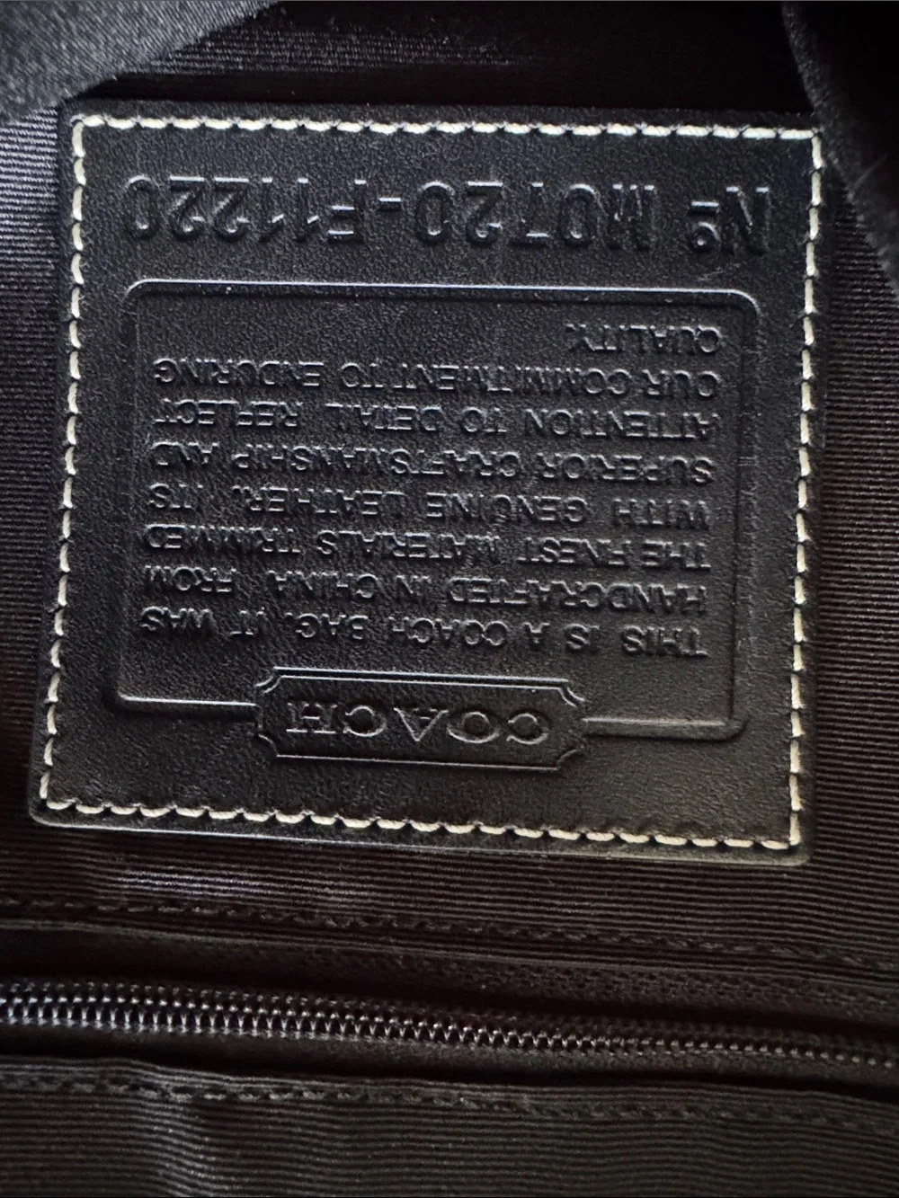 Coach Hampton Signature Jacquard Satchel (F11220) — Black